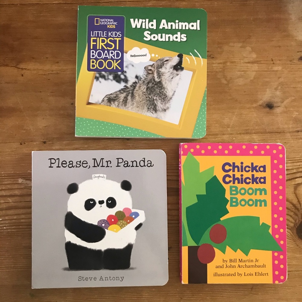 Board Books Lot 3 Panda Nat Geo Chicka Boom Alpha